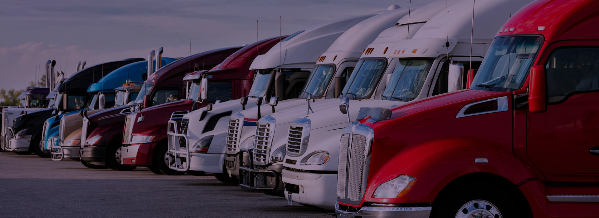 trucks on a yard